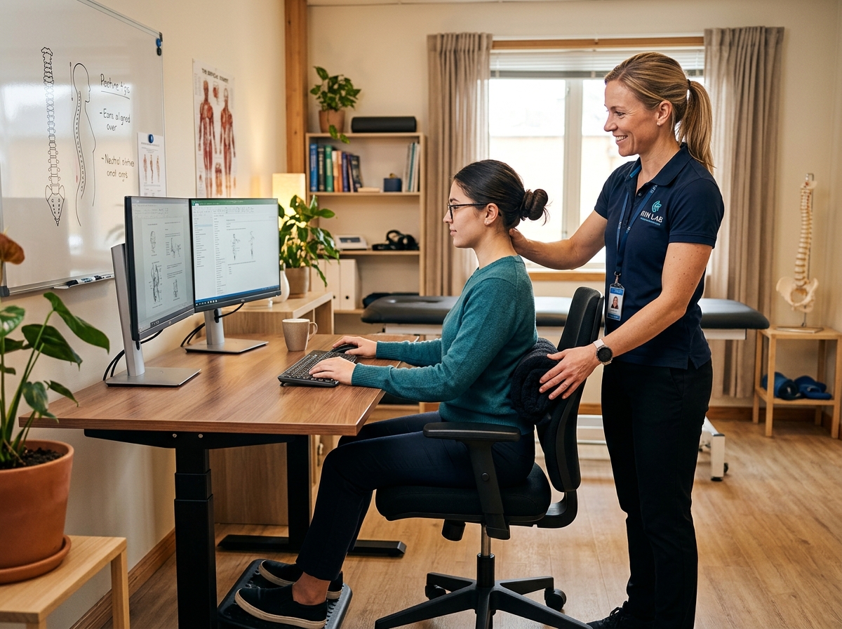 Evaluación ergonómica en puesto de oficina